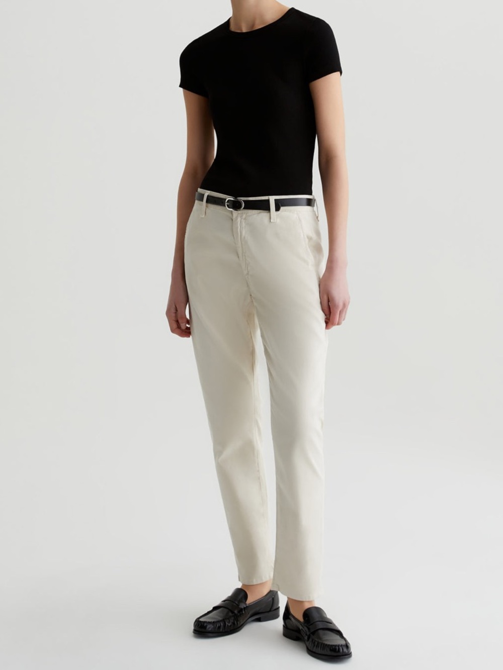 Ag‎ Adriano Goldschmied Cade Cream Tailored Chino Pants